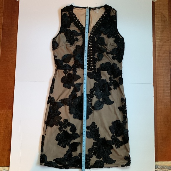 ❤️VENUS Black Lace Overlay Bodycon Dress Size 8 - Picture 8 of 10
